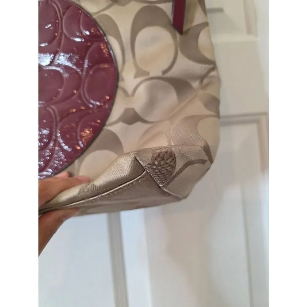Coach Logo Laura Berry Purse Tote Shoulder Handbag